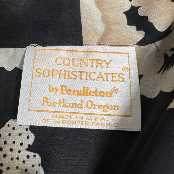 Vintage Pendleton Sheer Top Asian Inspired Whimsigoth Indie Boho Size XL - Picture 4 of 11